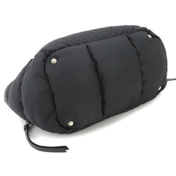 Prada Bomber Shoulder Bag nylon leather Nero Black - Picture 4 of 8